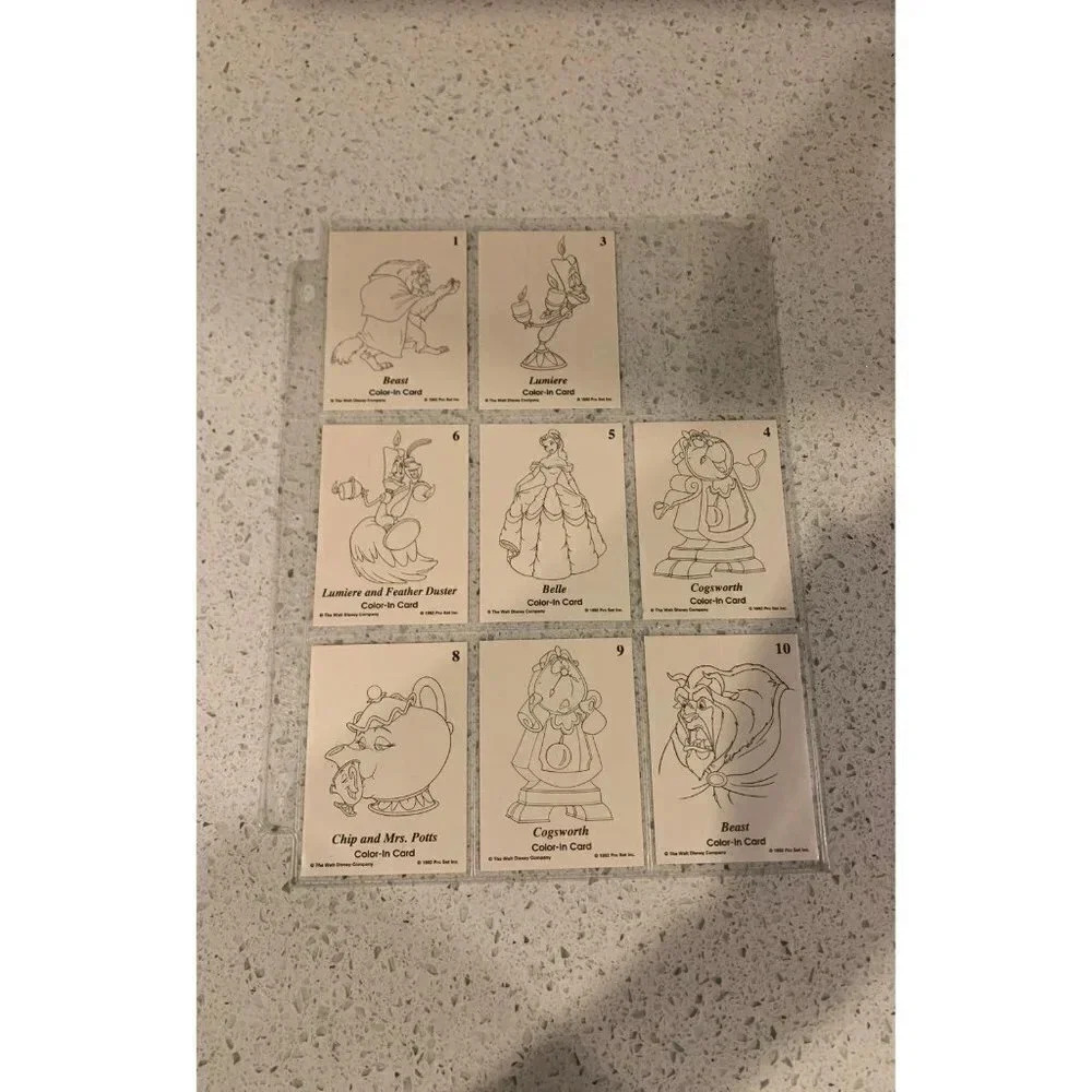 color in card beauty and‎ beast set